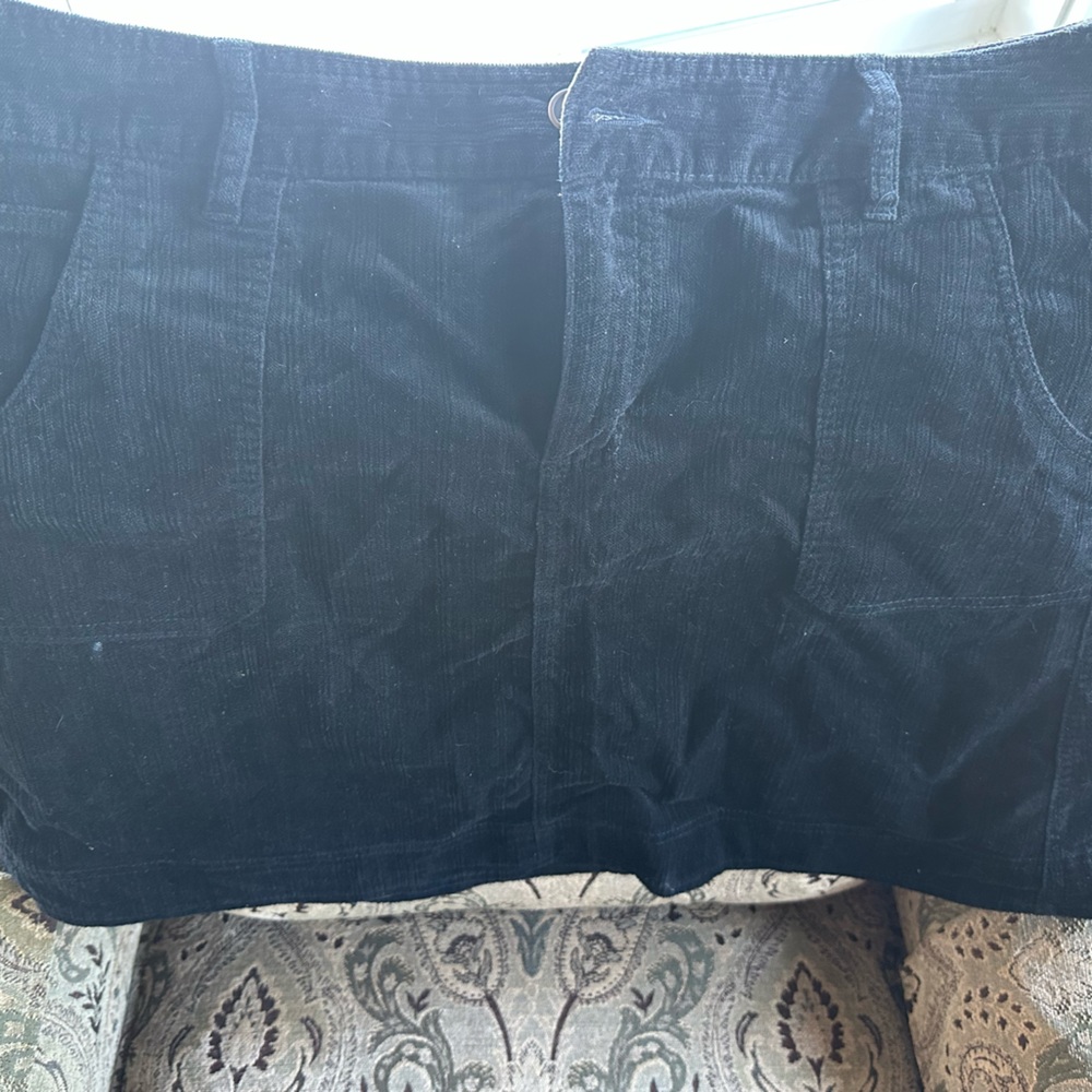 Woolrich Black Corduroy Mini Skirt 16
